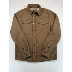 Distortion Corduroy Shirt Jacket Brown Fleece Lined Men’s Medium NWT